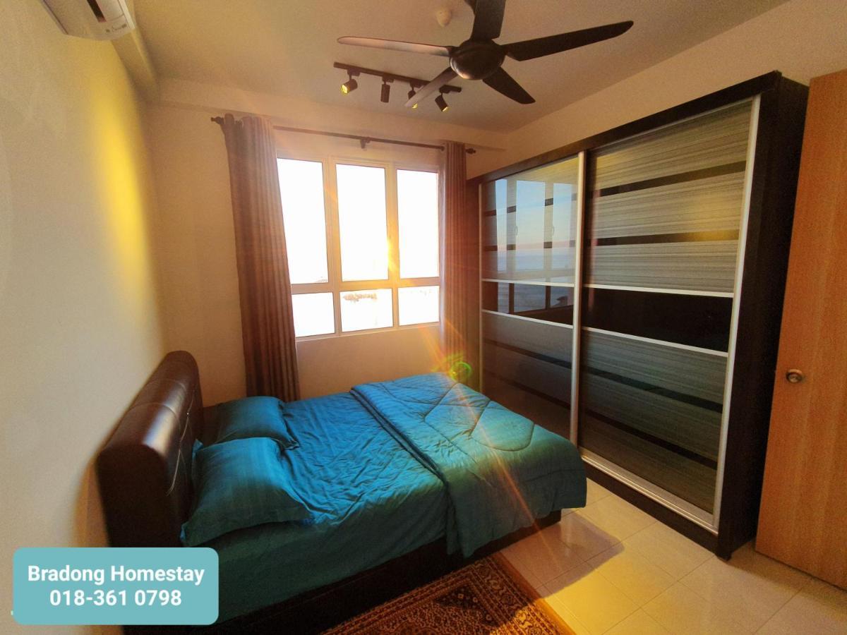 Bradong Homestay - Musllm Only, 3 Queen Bedrooms, Seaview, Infinity Pool, Gym, Near Drawbridge & Ktcc Mall كُوالا تيرينغانو المظهر الخارجي الصورة